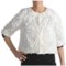 Ivory Samuel Dong Ribbon Jacket - 3/4 Sleeve (For Women)