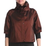 Samuel Dong Stretch Taffeta Crop Jacket (For Women)