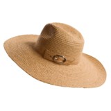 San Diego Hat Co. Braided Raffia Hat - Buckled Crown (For Women)