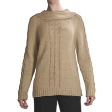 San York Alpaca Cable Sweater (For Women) in Beige - Closeouts