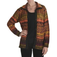 San York Alpaca Cardigan Sweater - Button Front (For Women) in Multicolor - Closeouts