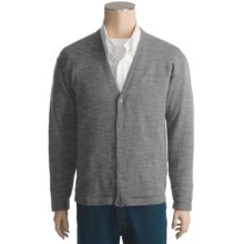 San York Alpaca Cardigan Sweater - V-Neck (For Men) in Grey - Closeouts