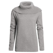 San York Alpaca Pullover Sweater - Cowl Neck (For Women) in Grey - Closeouts