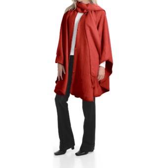 San York Pure Alpaca Cape (For Women)