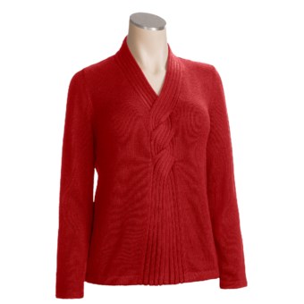 San York Roped Sweater - Alpaca Wool (For Women) in Red