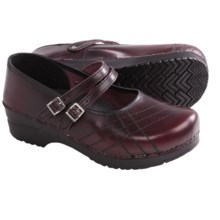 Sanita Claire Cabrio Clogs - Leather (For Women) in Bordeaux - Closeouts