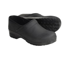Sanita Professional San Flex Clogs - Oiled Leather (For Women) in Black - Closeouts