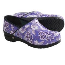 Sanita Professional Sunshine Rose Clogs - Leather, Closed Back (For Women) in Ceil - Closeouts