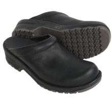 Sanita Viktor Aniline Open-Back Clogs - Leather (For Men) in Black - Closeouts