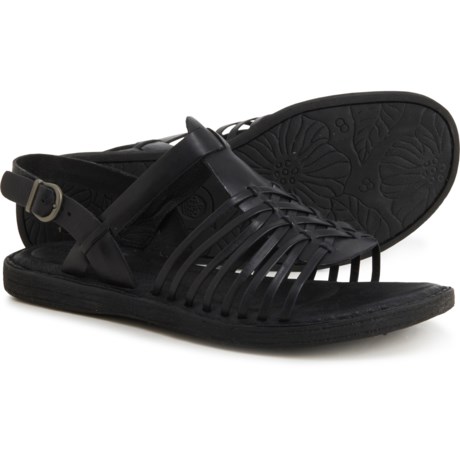 Born Santiam Sandals - Leather (For Women) - Black (6 )