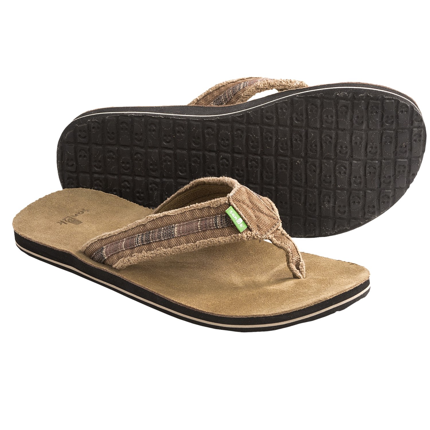 sanuk mens flip flops