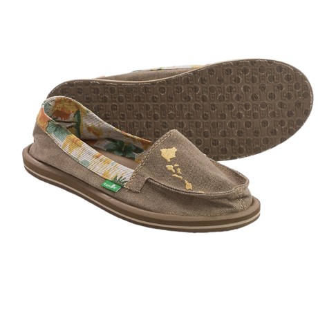 Sanuk Shorty Hawaii Shoes Canvas, Slip Ons (For Women)