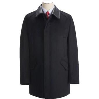 Sanyo Maple Jacket - Removable Leather Collar (For Men) in Black
