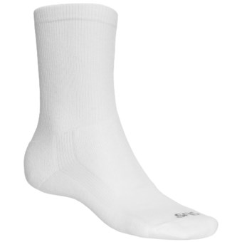 S.A.S. by Fox River Walker Socks - Lightweight, Crew (For Men and Women) in White