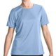 Satin Trim Crew Neck T-Shirt - Short Sleeve (For Women)