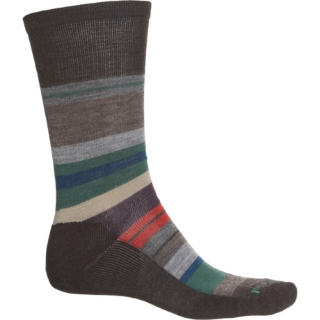 UPC 192363623214 product image for Saturnsphere Stripe Socks - Merino Wool, Crew (For Men) - CHESTNUT PINE GRAY (L  | upcitemdb.com