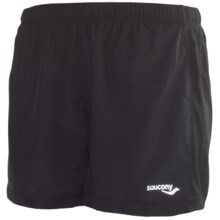 Saucony 2-1 Run Shorts - Built-In Brief (For Women) in Black - Closeouts