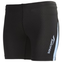 Saucony Amp Pro2 Training Compression Shorts (For Women) in Black - Closeouts