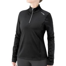 Saucony Arctic LX Sportop Shirt - Zip Neck, Long Sleeve (For Women) in Black - Closeouts