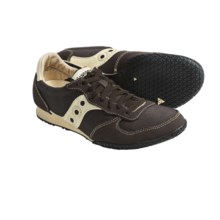 Saucony Bullet Shoes (For Men) in Brown Canvas - Closeouts