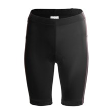 Saucony Elite Tri 8 Shorts - UPF 50+ (For Women) in Black/Lazer - Closeouts