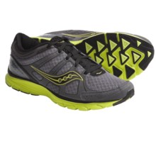Saucony Grid Crossfire Running Shoes (For Men) in Black/Citron/Grey - Closeouts