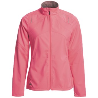 Saucony Heiress Jacket - Waterproof, Soft Shell (For Women) in Vizipro Pink