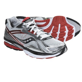 Saucony Hurricane 14 Running Shoes (For Men) in White/Black/Red