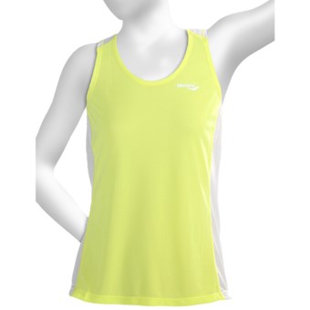 Saucony Hydralite Tank Top - Recycled Materials (For Women) in Ion/White