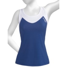 Saucony Ignite LT Shimmel Shirt - Shelf Bra, Racerback, Sleeveless (For Women) in Pacific/White - Closeouts