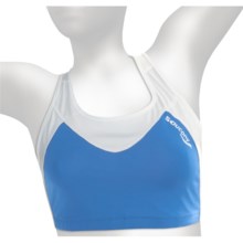 Saucony Ignite LT Sports Bra - Racerback (For Women) in Blue Crush/White - Closeouts