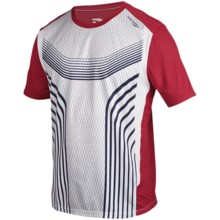 Saucony Inferno FX Shirt - UPF 30+, Short Sleeve (For Men) in White/Racer Red - Closeouts