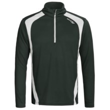 Saucony Inferno Zip Neck Shirt - UPF 40-50+, Recycled Materials, Long Sleeve (For Men) in British Racing Green - Closeouts