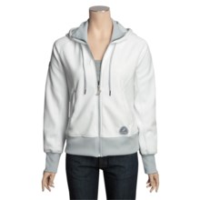 Saucony Kilkenny Fleece Hoodie Jacket - Full Zip (For Women) in White - Closeouts