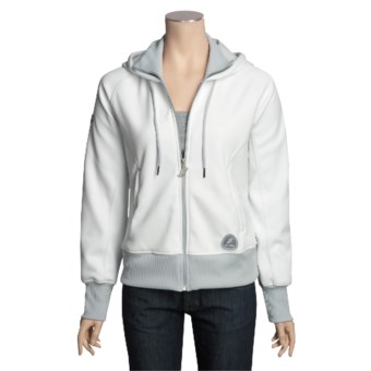 Saucony Kilkenny Fleece Hoodie Jacket - Full Zip (For Women) in White