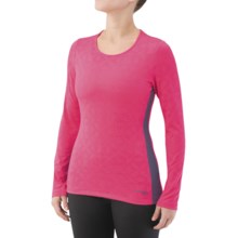 Saucony LX Scoop Shirt - Long Sleeve (For Women) in Pink Aura - Closeouts