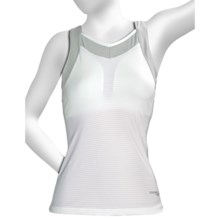 Saucony LX Tank Top - Shelf Bra (For Women) in White/Light Grey - Closeouts
