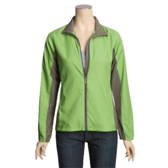Saucony Microcheq LX Jacket - Full Zip (For Women) in Meadow