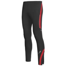Saucony Omni LX Tights II - UPF 50+ (For Men) in Black/Racer Red - Closeouts