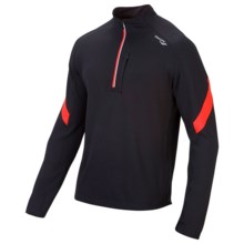 Saucony Optimal Sport Shirt - Long Sleeve (For Men) in Black/Strongred - Closeouts
