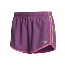 Saucony P.E. Revival Shorts (For Women) in Amethyst/Hibiscus - Closeouts