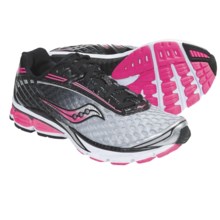 Saucony PowerGrid Cortana Running Shoes (For Women) in Silver/Black/Vizipro Pink - Closeouts