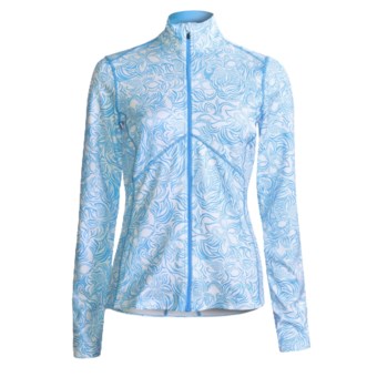 Saucony Printed DryLETE® Jacket - UPF 50+ (For Women) in Breeze