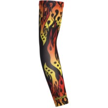 Saucony Printed PowerKnit LT Arm Warmers (For Men and Women) in Flame Print - Closeouts