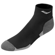 Saucony Quarter Tech Running Socks - Lightweight, Quarter Crew (For Men and Women) in Black - Closeouts