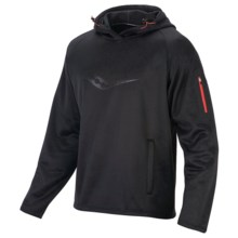 Saucony River Hoodie Sweatshirt (For Men) in Black/Strong Red - Closeouts