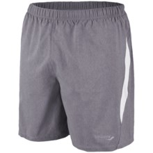 Saucony Run Lux II Shorts - Built-In Brief (For Men) in Dark Heather Grey - Closeouts