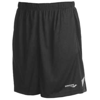 Saucony RXT Burn Shorts - Internal Boxer Brief (For Men) in Black/Black