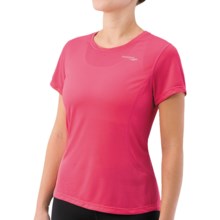 Saucony Speed Shirt - Short Sleeve (For Women) in Pink Aura - Closeouts