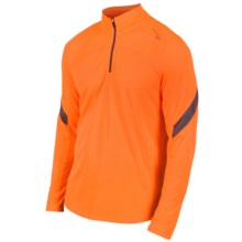 Saucony Transition Sportop II Pullover - Zip Neck, Long Sleeve (For Men) in Vizipro Orange - Closeouts
